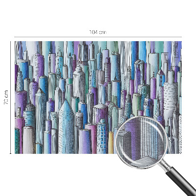 Aukštos kokybės fototapetas Byens dangoraižiai