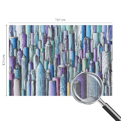 Aukštos kokybės fototapetas Byens dangoraižiai