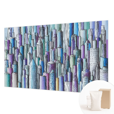 Aukštos kokybės fototapetas Byens dangoraižiai