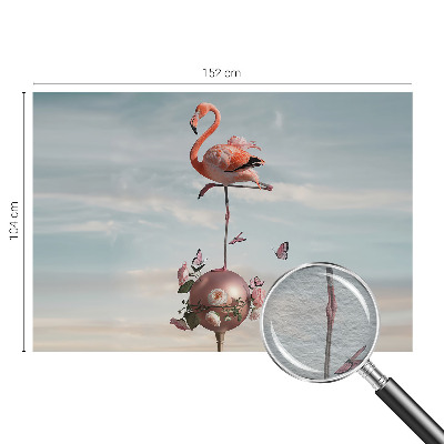 Flizelininis fototapetas su elegantišku flamingu