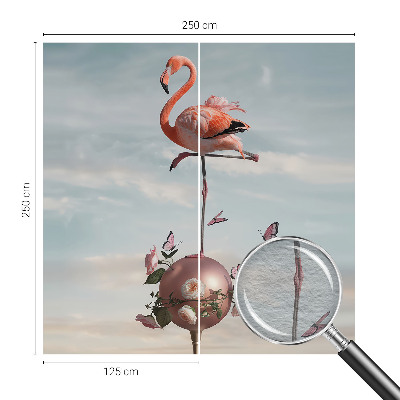 Flizelininis fototapetas su elegantišku flamingu