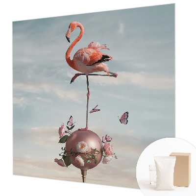 Flizelininis fototapetas su elegantišku flamingu