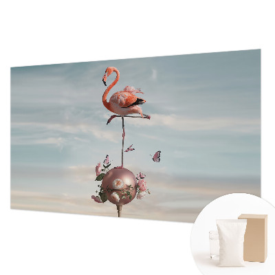 Flizelininis fototapetas su elegantišku flamingu