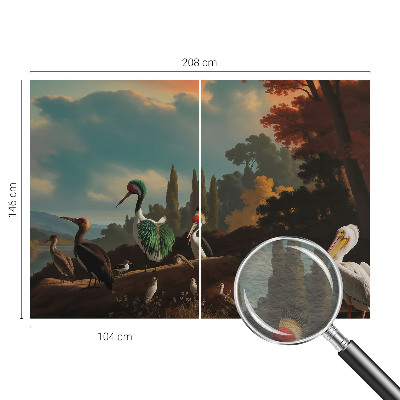 Flizelininis fototapetas Maleriske fugle