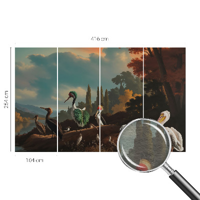 Flizelininis fototapetas Maleriske fugle