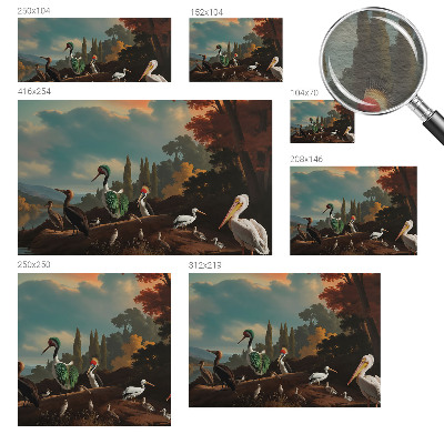 Flizelininis fototapetas Maleriske fugle