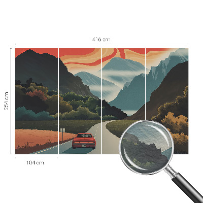 Sienų danga fototapetas Bjergeventyras