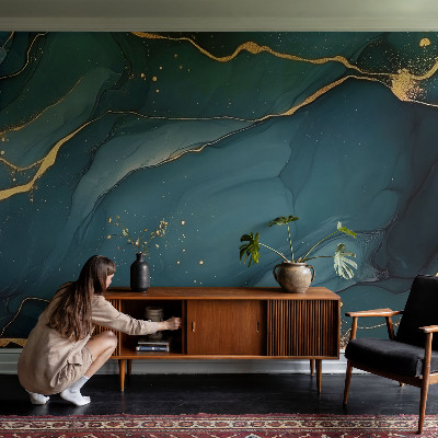 Fototapetas miegamajam Mørkeblå abstrakcija