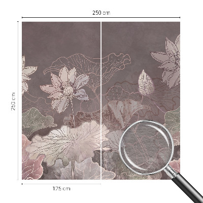 Modernus fototapetas su botaniniu Fredeligo motyvu