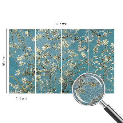 Sienų danga fototapetas Žalioji žiedadulkių