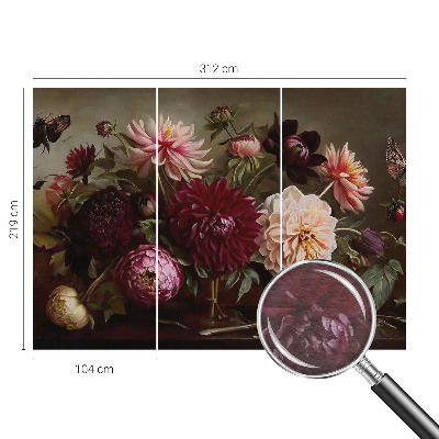 Plaunamas flizelininis fototapetas su „Blomstermajestæt“ raštu