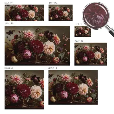 Plaunamas flizelininis fototapetas su „Blomstermajestæt“ raštu