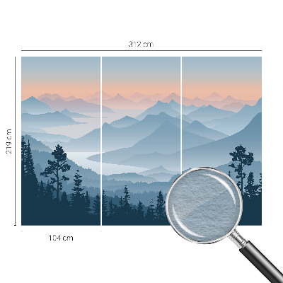 Fototapetas flizelino pagrindu Bjergo panorama