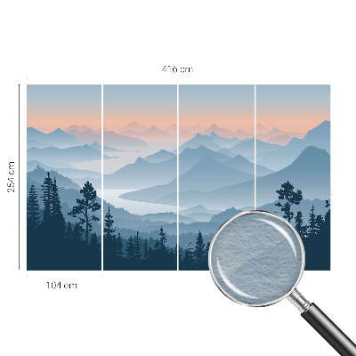 Fototapetas flizelino pagrindu su Bjergo panorama