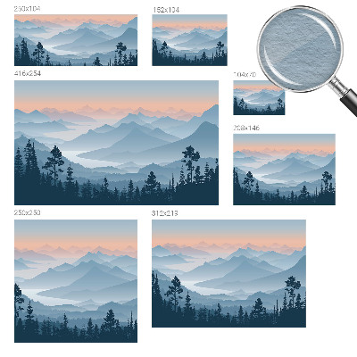 Fototapetas flizelino pagrindu Bjergo panorama