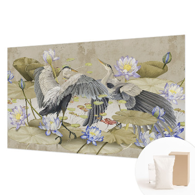 Tapetas Fugle og liljer