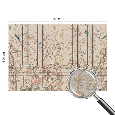 Sienų danga fototapetas Vištienos ir gėlių