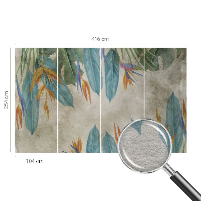 Fototapetas ant sienos Tropikų žiedai