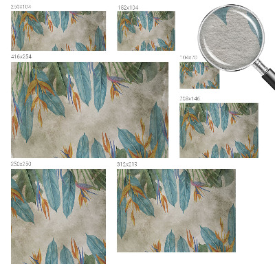 Fototapetas ant sienos Tropikų žiedai