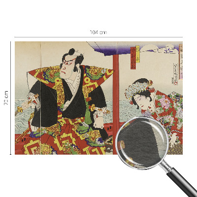 Sienų danga fototapetas su Japonijos teatro motyvu