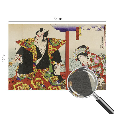 Sienų danga fototapetas su Japonijos teatro motyvu