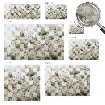 Flizelininis fototapetas Lotusmønstre