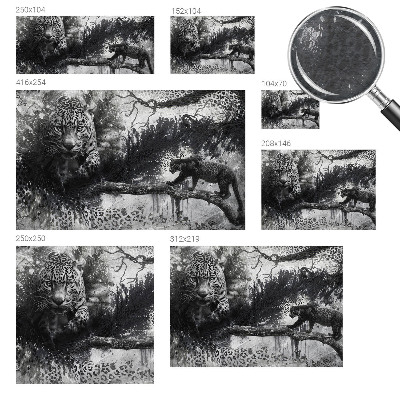 Plaunamas flizelininis fototapetas su abstrakčiu leopardo motyvu