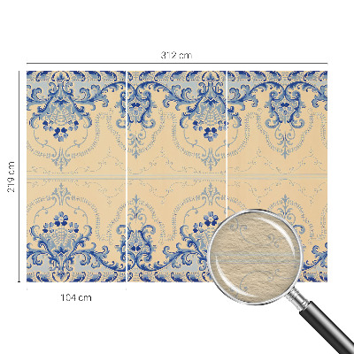 Fototapetas pagal užsakymą Mėlynas ornamentuotojas