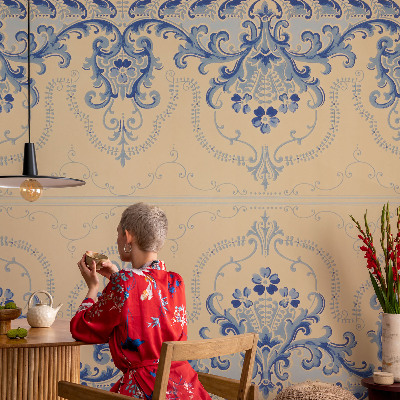 Fototapetas pagal užsakymą Mėlynas ornamentuotojas