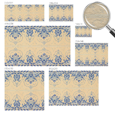 Fototapetas pagal užsakymą Mėlynas ornamentuotojas