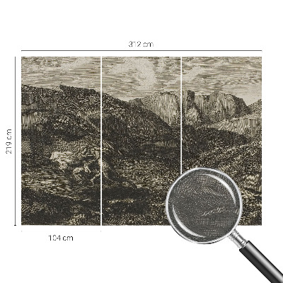 Fototapetas pagal matmenis su piešiniu „Bjergrejse“