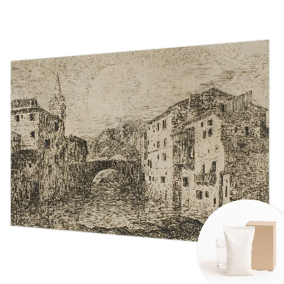 Fototapetas svetainei su panoraminiu vaizdu