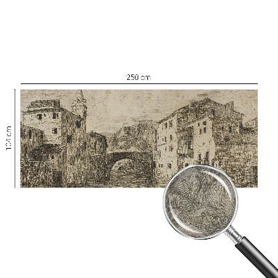 Fototapetas svetainei su panoraminiu vaizdu