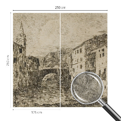 Fototapetas svetainei su panoraminiu vaizdu