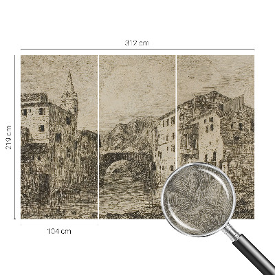 Fototapetas svetainei su panoraminiu vaizdu