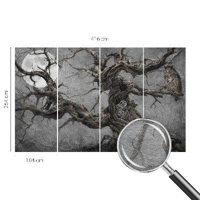 Sienų danga fototapetas su motyvu 'Mistinis ugle'