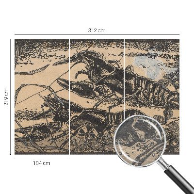 Dekoratyvinis fototapetas Vandkrebsas