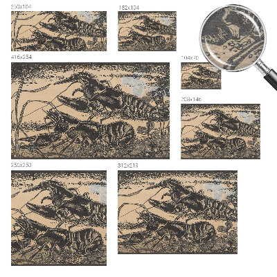 Dekoratyvinis fototapetas Vandkrebsas