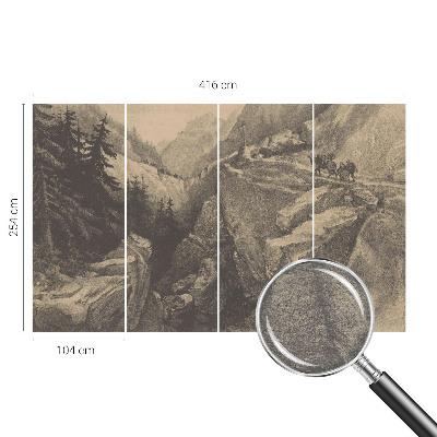 Stilingas fototapetas Maleriske kalnai