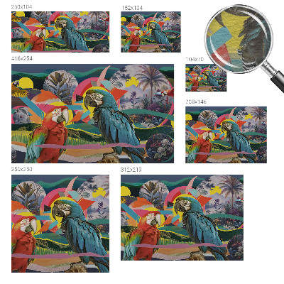 Sienų danga fototapetas Egzotiška fuglė