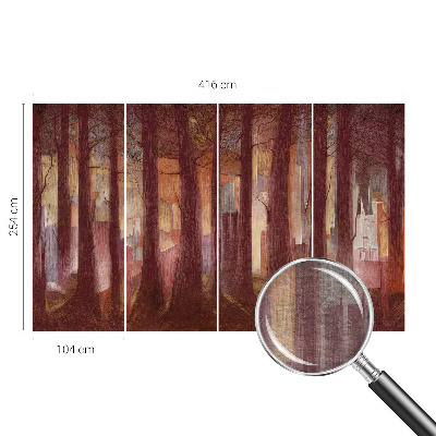 Plaunamas flizelininis fototapetas su mistiniu kraštovaizdžiu