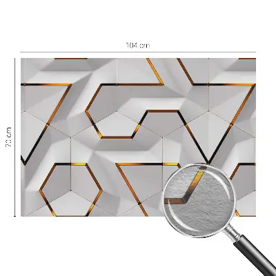 Tapetas su modernaus geometrinio rašto dizainu