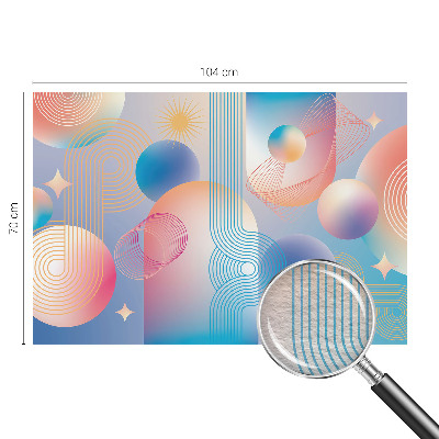 Fototapetas flizelino pagrindu su spalvinga abstrakcine grafika