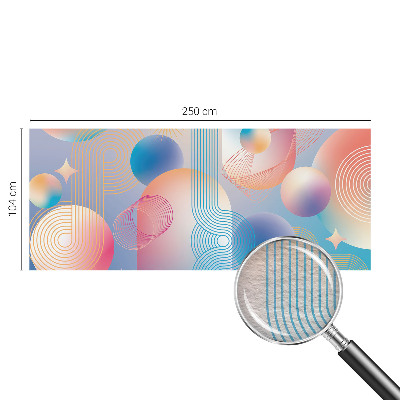 Fototapetas flizelino pagrindu su spalvinga abstrakcine grafika