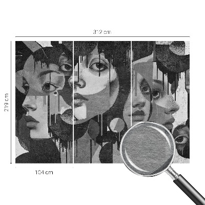 Tapetas Kvinders ansigter