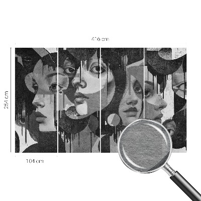 Tapetas Kvinders ansigter