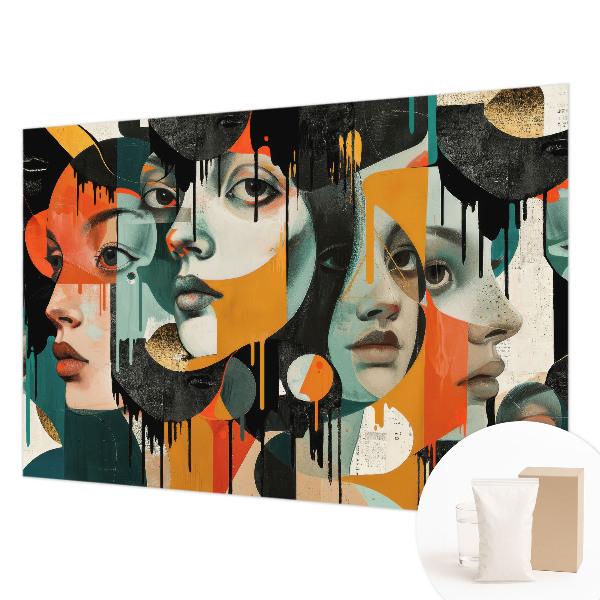 Flizelininis fototapetas Spalvingas ansigter