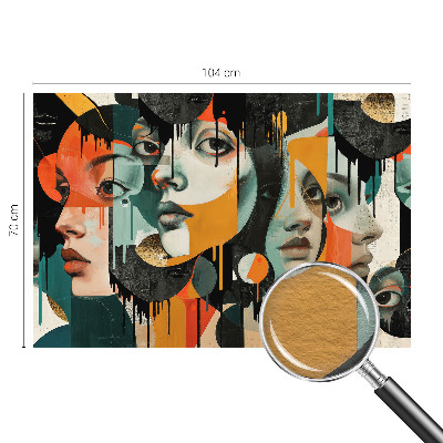 Flizelininis fototapetas Spalvingas ansigter