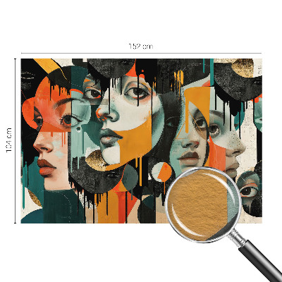 Flizelininis fototapetas Spalvingas ansigter