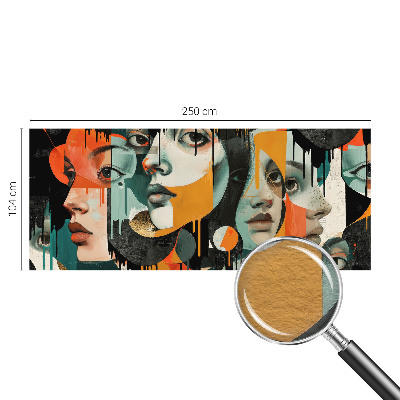 Flizelininis fototapetas Spalvingas ansigter